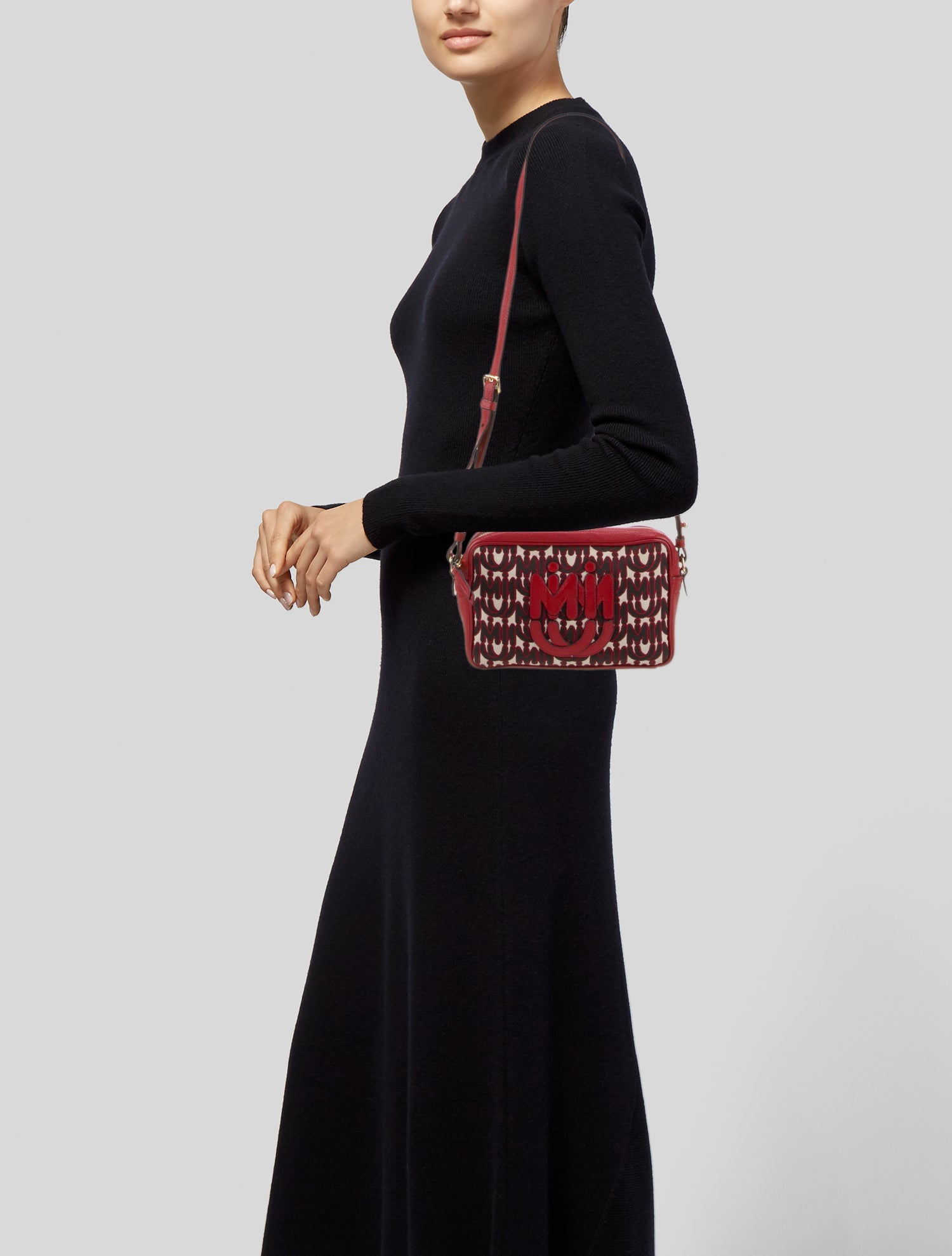 Miu Miu Canvas Crossbody Bag