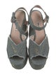 Miu Miu Denim Distressed Accents Mules