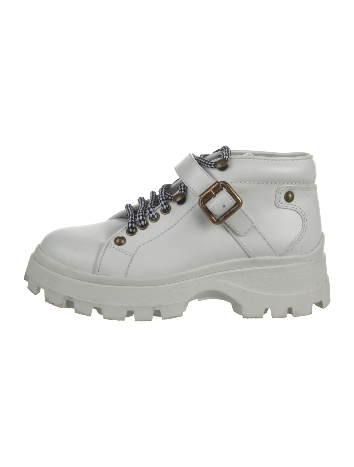 Miu Miu Leather Chunky Sneakers