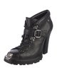 Miu Miu Leather Combat Boots