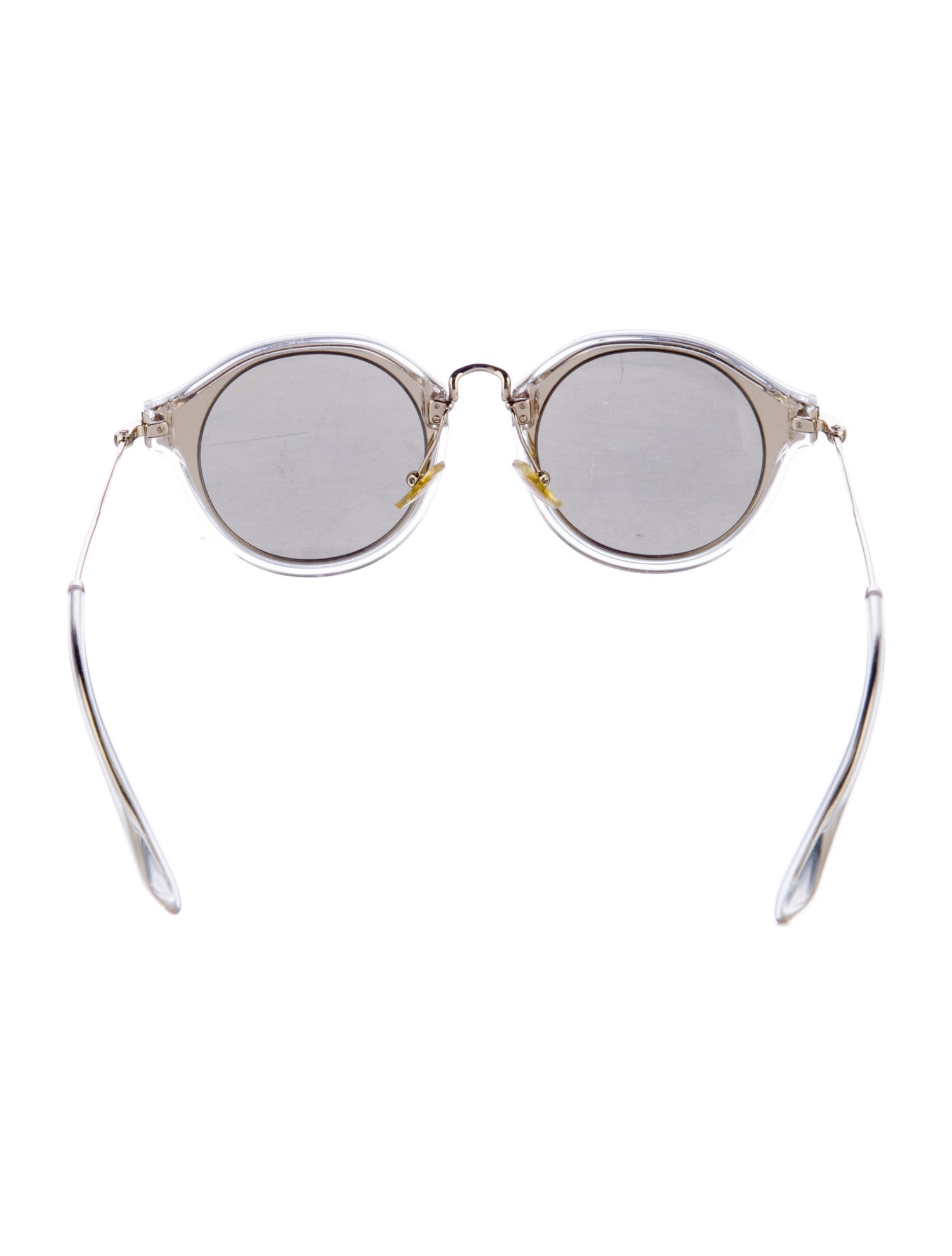 Miu Miu Round Mirrored Sunglasses