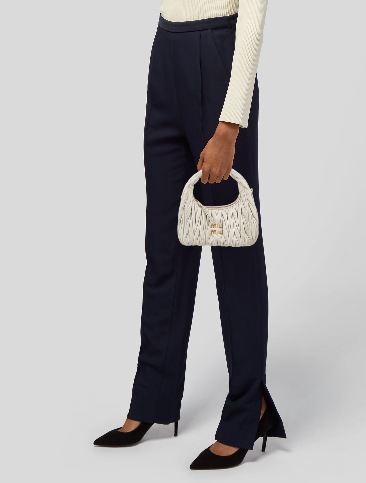 Miu Miu Leather Matelasse Wander