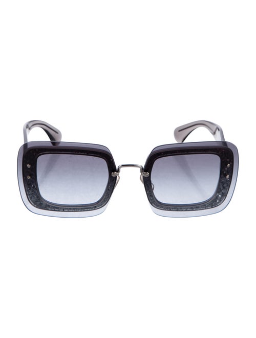 Miu Miu Square Gradient Sunglasses