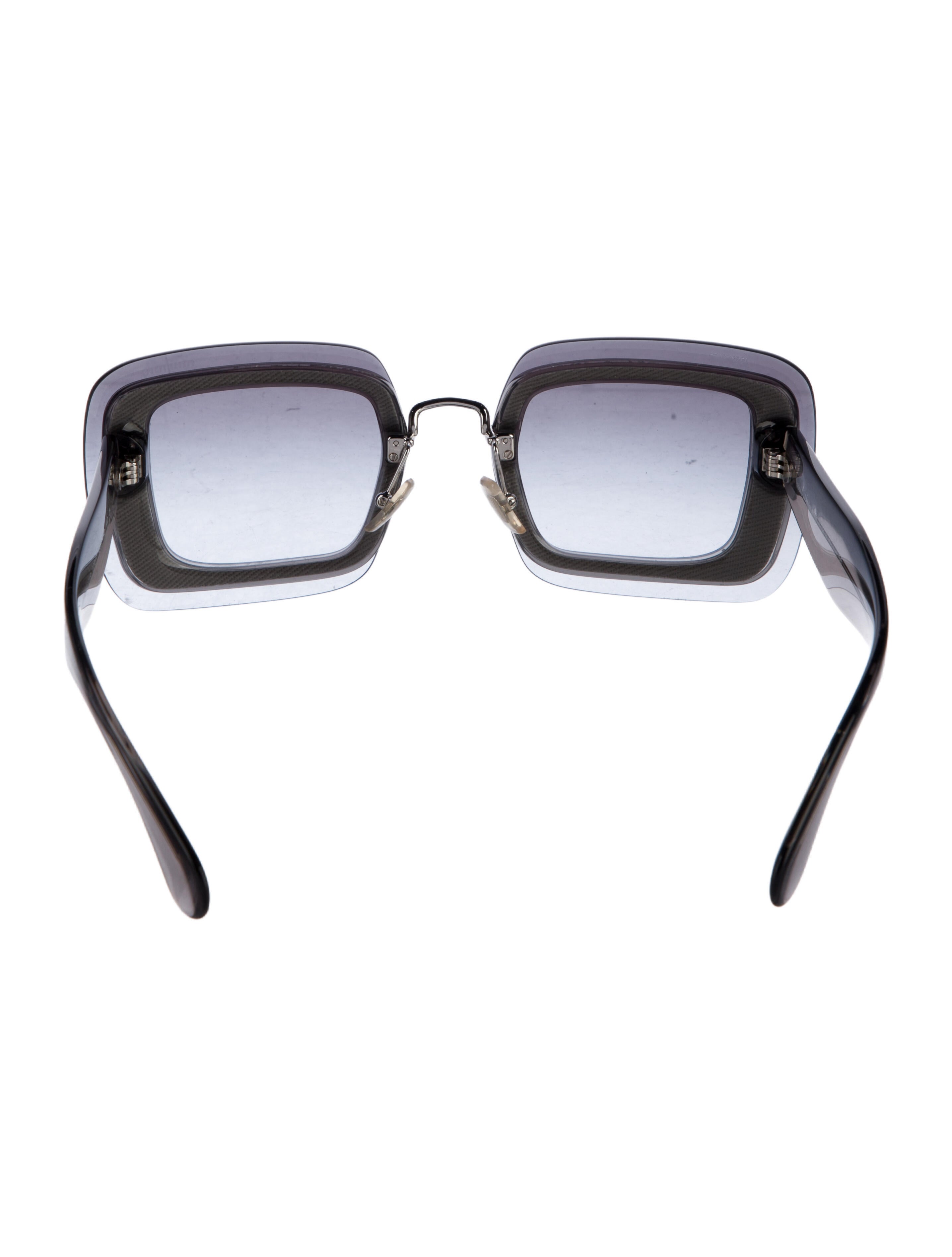 Miu Miu Square Gradient Sunglasses