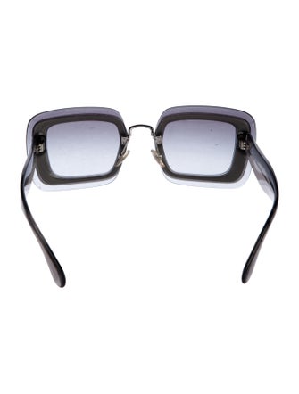 Miu Miu Square Gradient Sunglasses