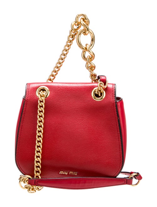 Miu Miu Leather Leather Dahlia Satchel