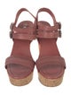 Miu Miu Leather Slingback Sandals