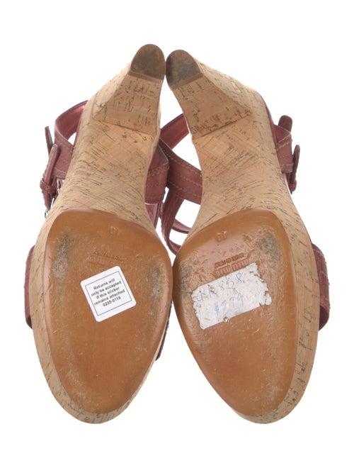 Miu Miu Leather Slingback Sandals