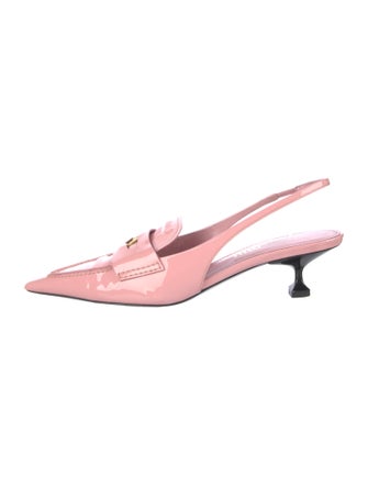 Miu Miu Patent Leather Slingback Pumps