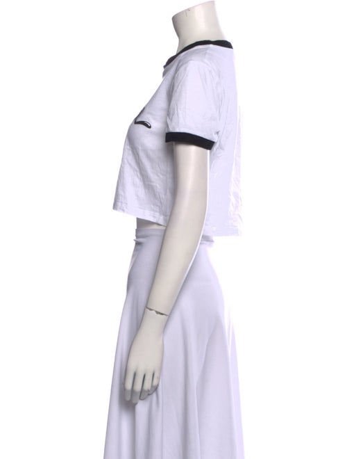 Miu Miu 2024 Graphic Print Crop Top