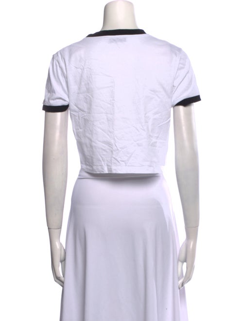 Miu Miu 2024 Graphic Print Crop Top