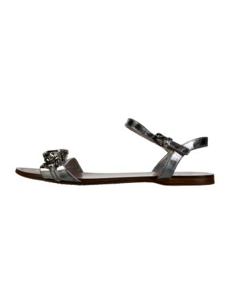 Miu Miu Crystal Slingback Sandals