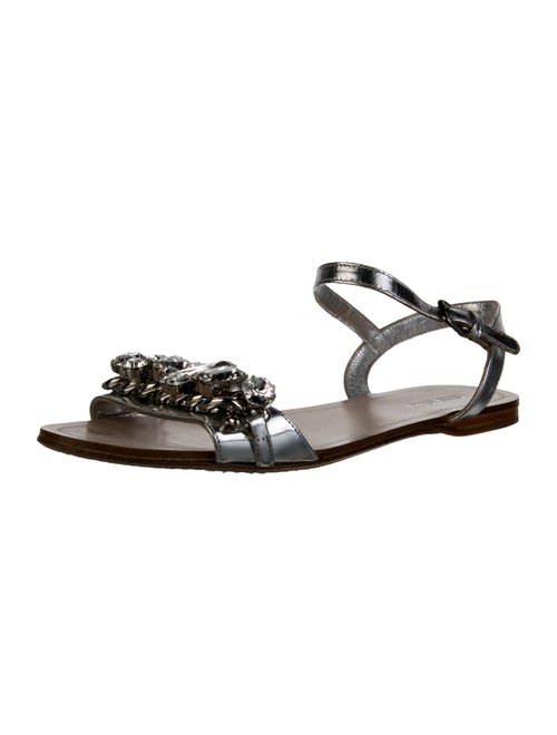 Miu Miu Crystal Slingback Sandals