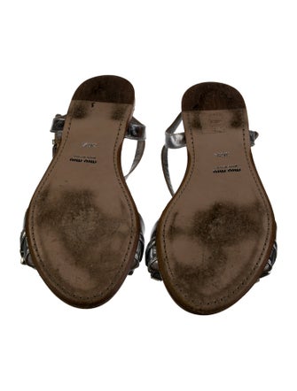 Miu Miu Crystal Slingback Sandals