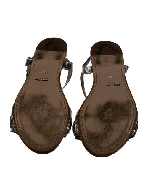 Miu Miu Crystal Slingback Sandals