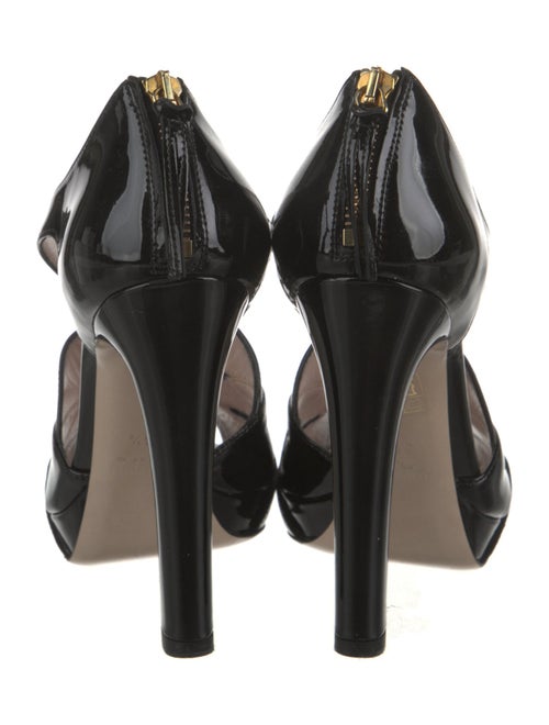 Miu Miu Patent Leather Slingback Sandals