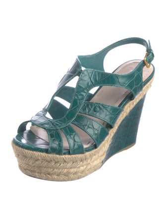 Miu Miu Leather Espadrilles