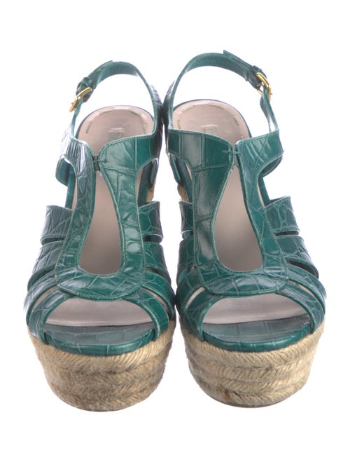 Miu Miu Leather Espadrilles