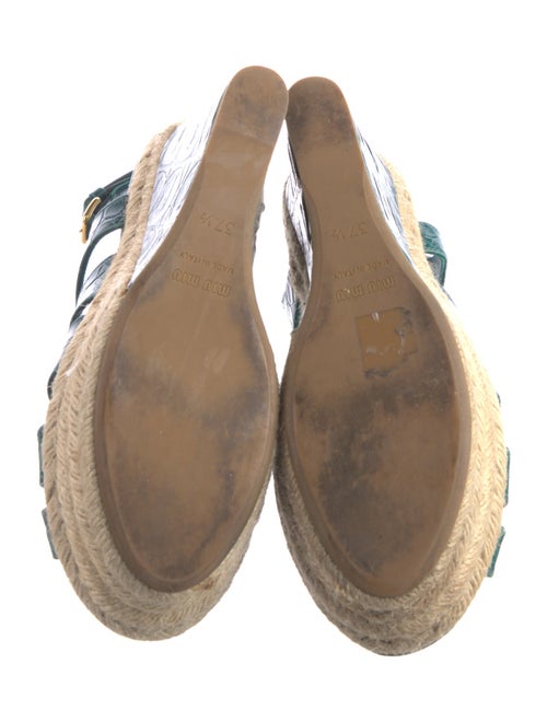 Miu Miu Leather Espadrilles