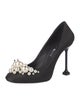 Miu Miu Satin Studded Accents Pumps