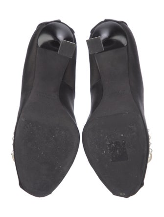 Miu Miu Satin Studded Accents Pumps