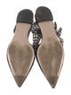 Miu Miu Patent Leather Plaid Print Slingback Flats
