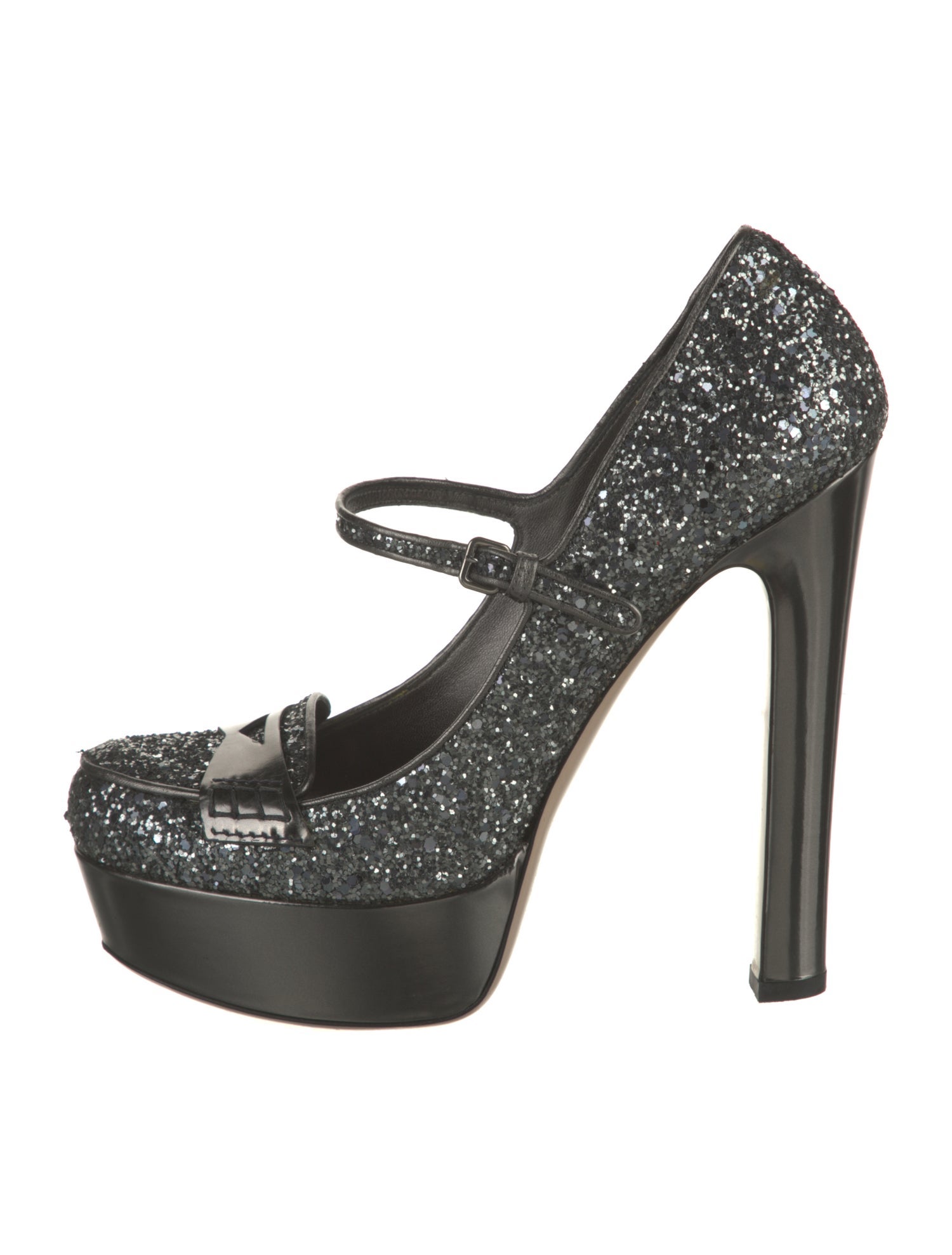 Miu Miu Glitter Glitter Accents Pumps