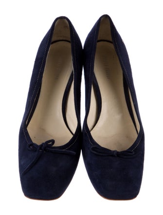 Miu Miu Suede Bow Accents Pumps