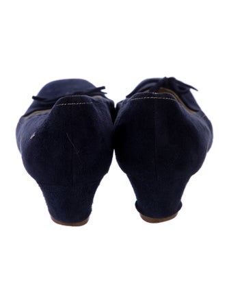 Miu Miu Suede Bow Accents Pumps