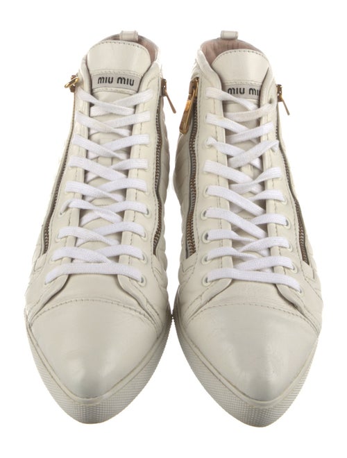 Miu Miu Leather Sneakers