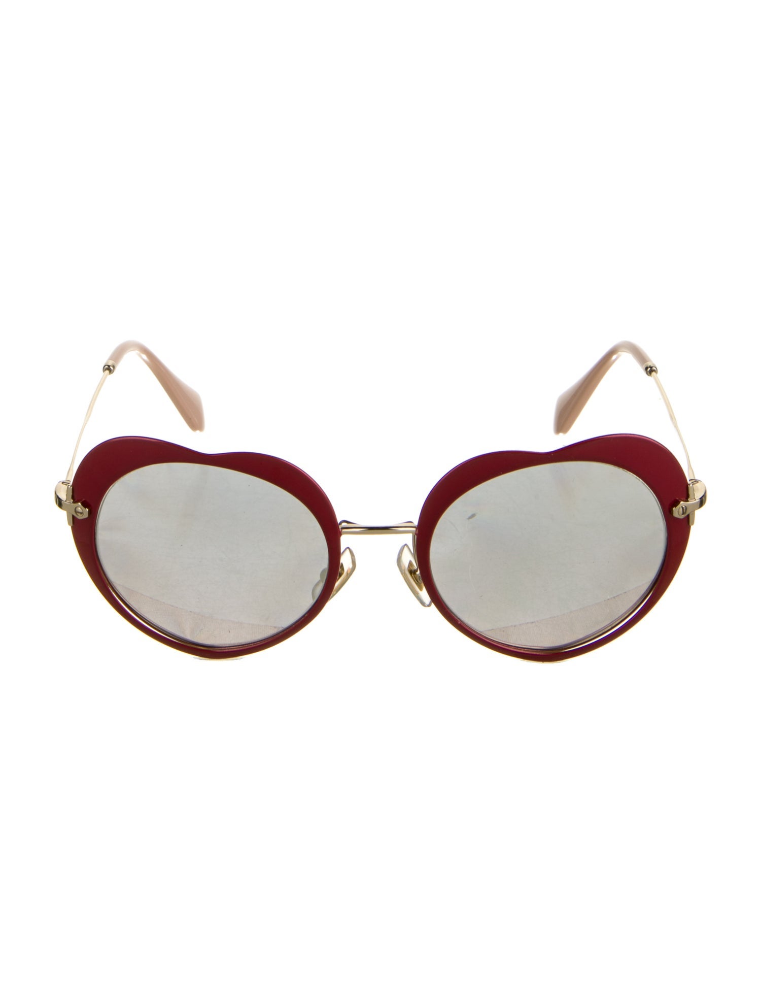Miu Miu Oversize Mirrored Sunglasses