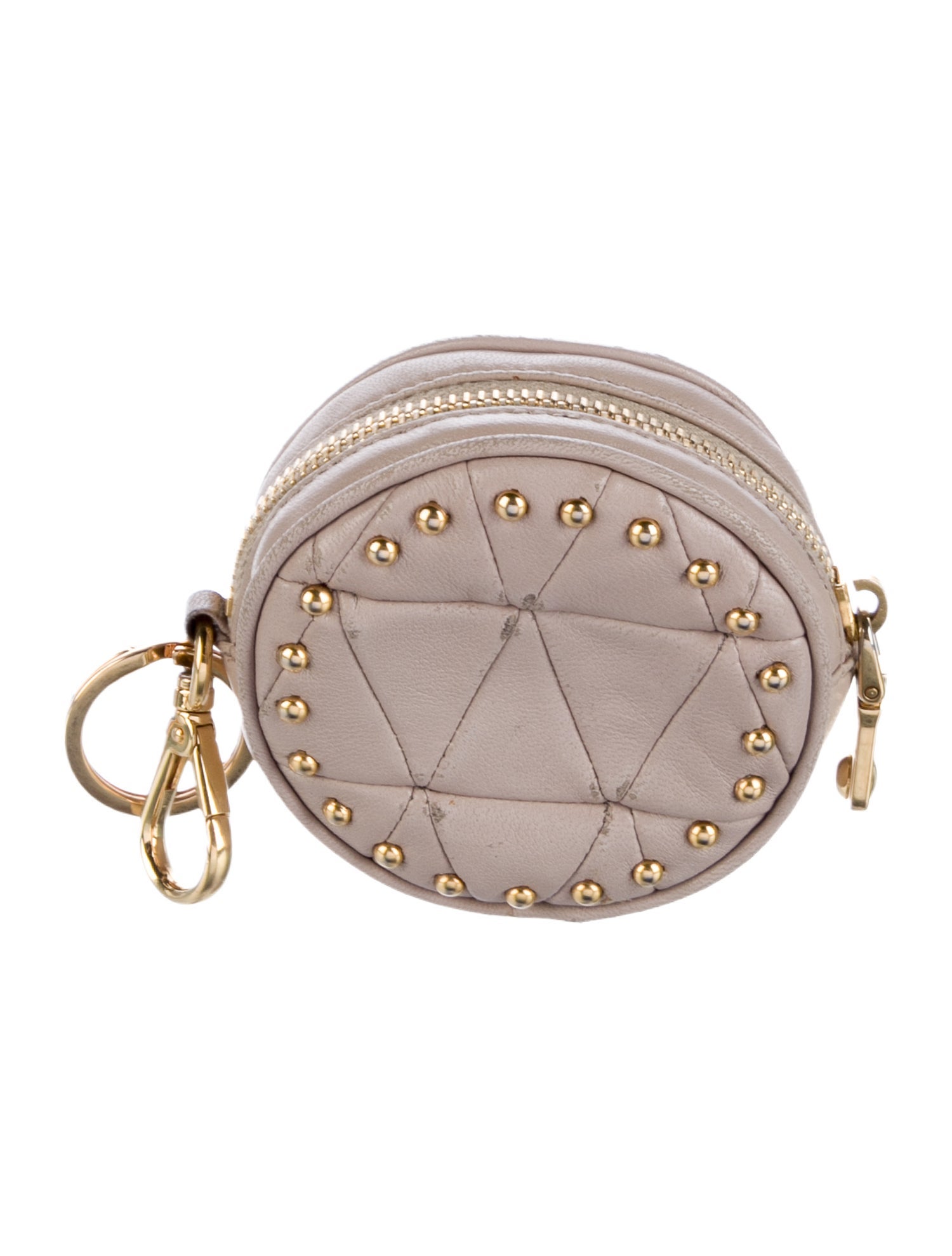 Miu Miu Leather Change Purse Keychain