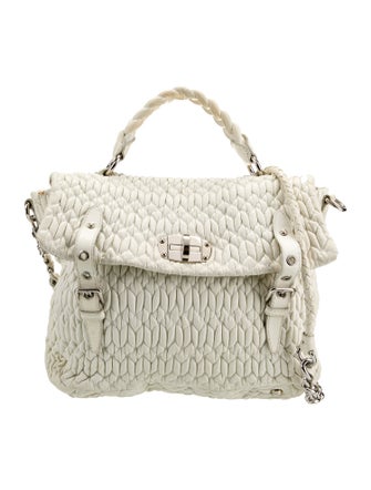 Miu Miu Leather Top Handle Bag