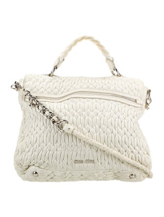 Miu Miu Leather Top Handle Bag