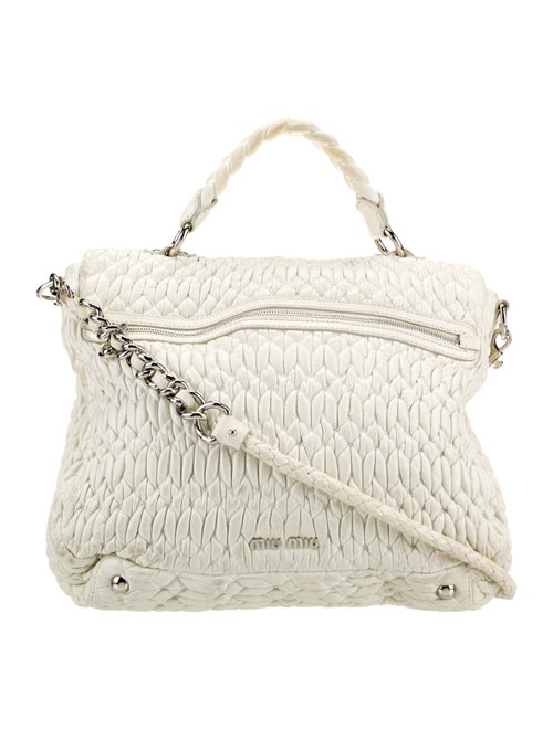 Miu Miu Leather Top Handle Bag