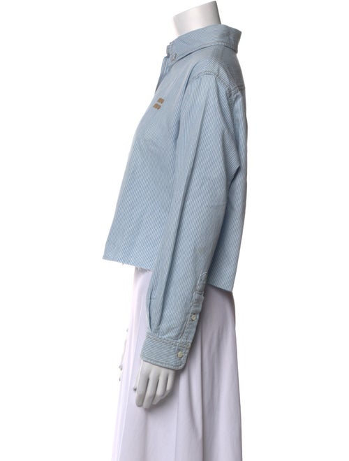Miu Miu 2025 Striped Button-Up Top