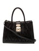 Miu Miu Leather Top Handle Bag