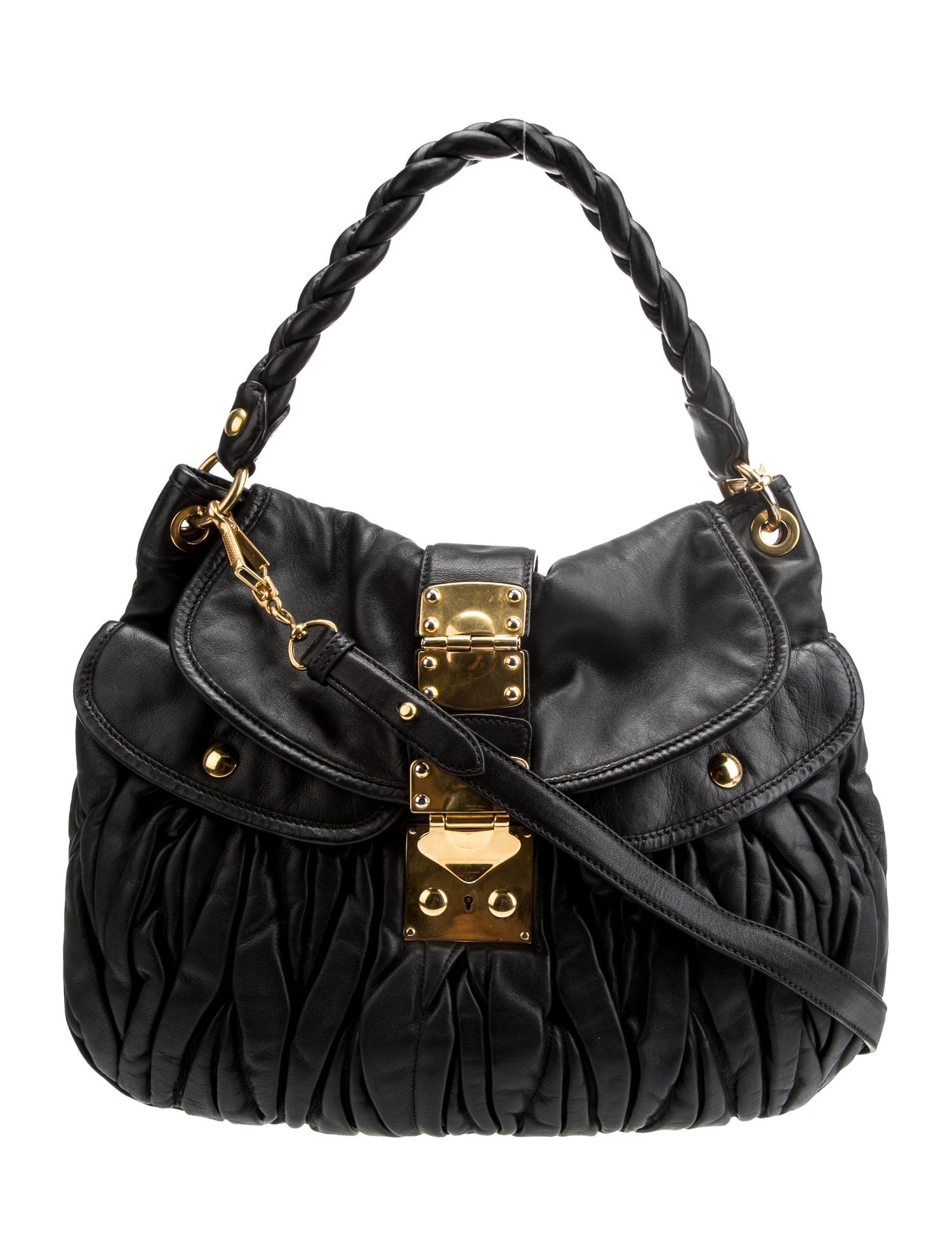 Miu Miu Lambskin Matelassé Coffer