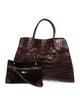 Miu Miu Embossed Leather Top Handle Bag