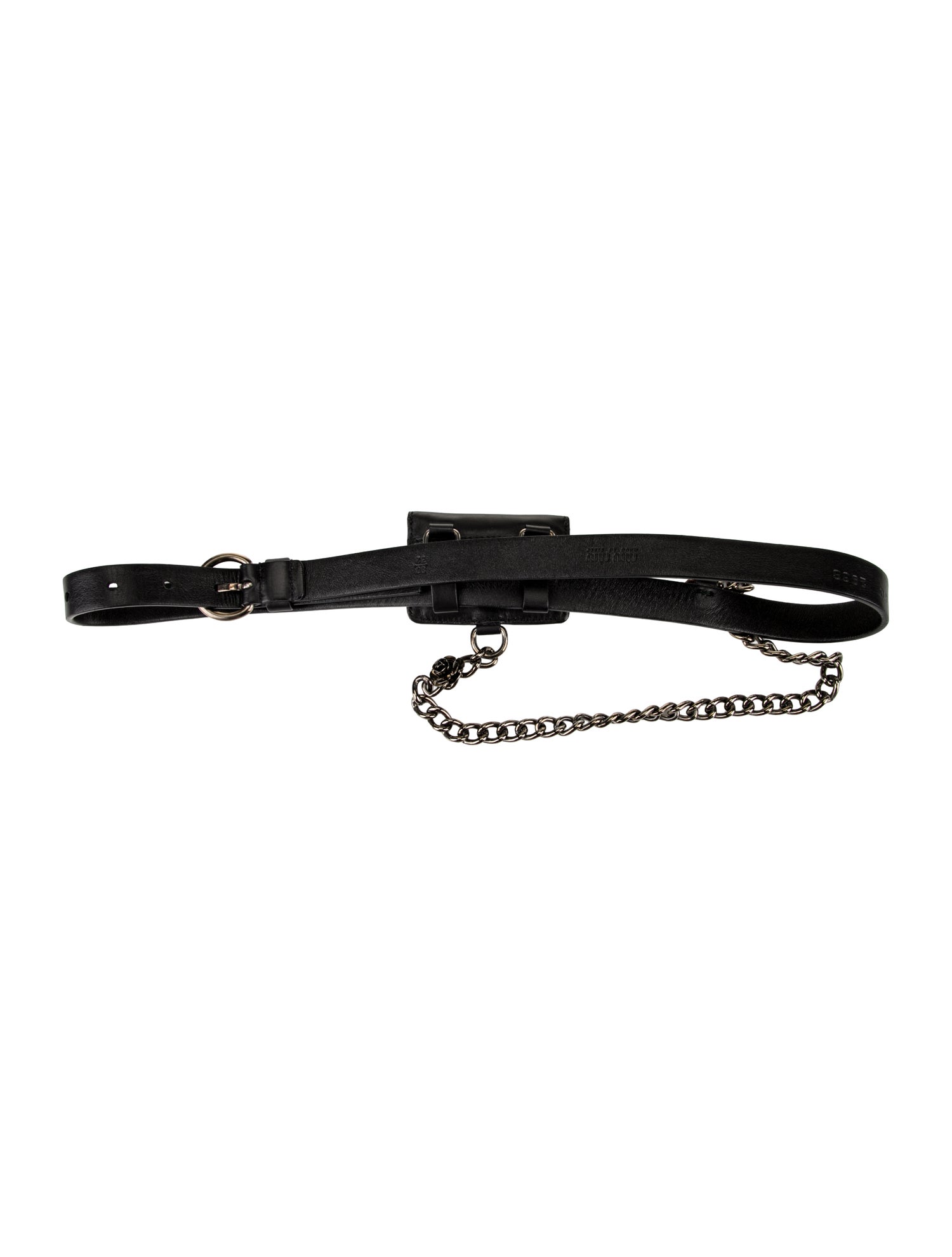 Miu Miu Skinny Calfskin Belt