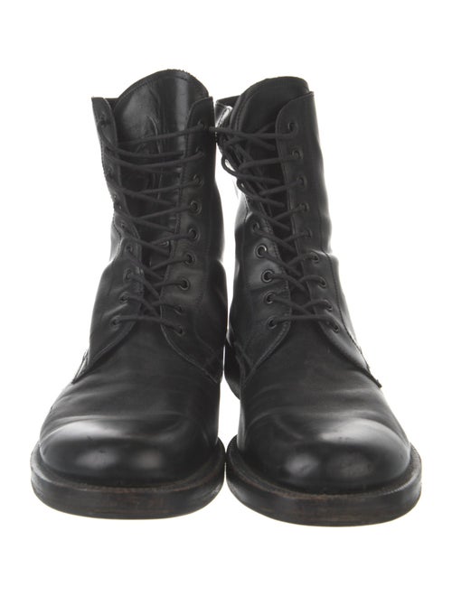 Miu Miu Leather Lace-Up Boots
