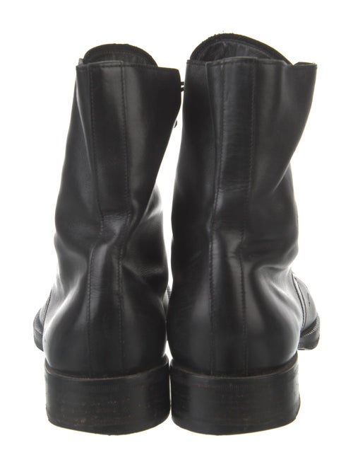 Miu Miu Leather Lace-Up Boots