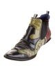 Miu Miu Leather Printed Chelsea Boots