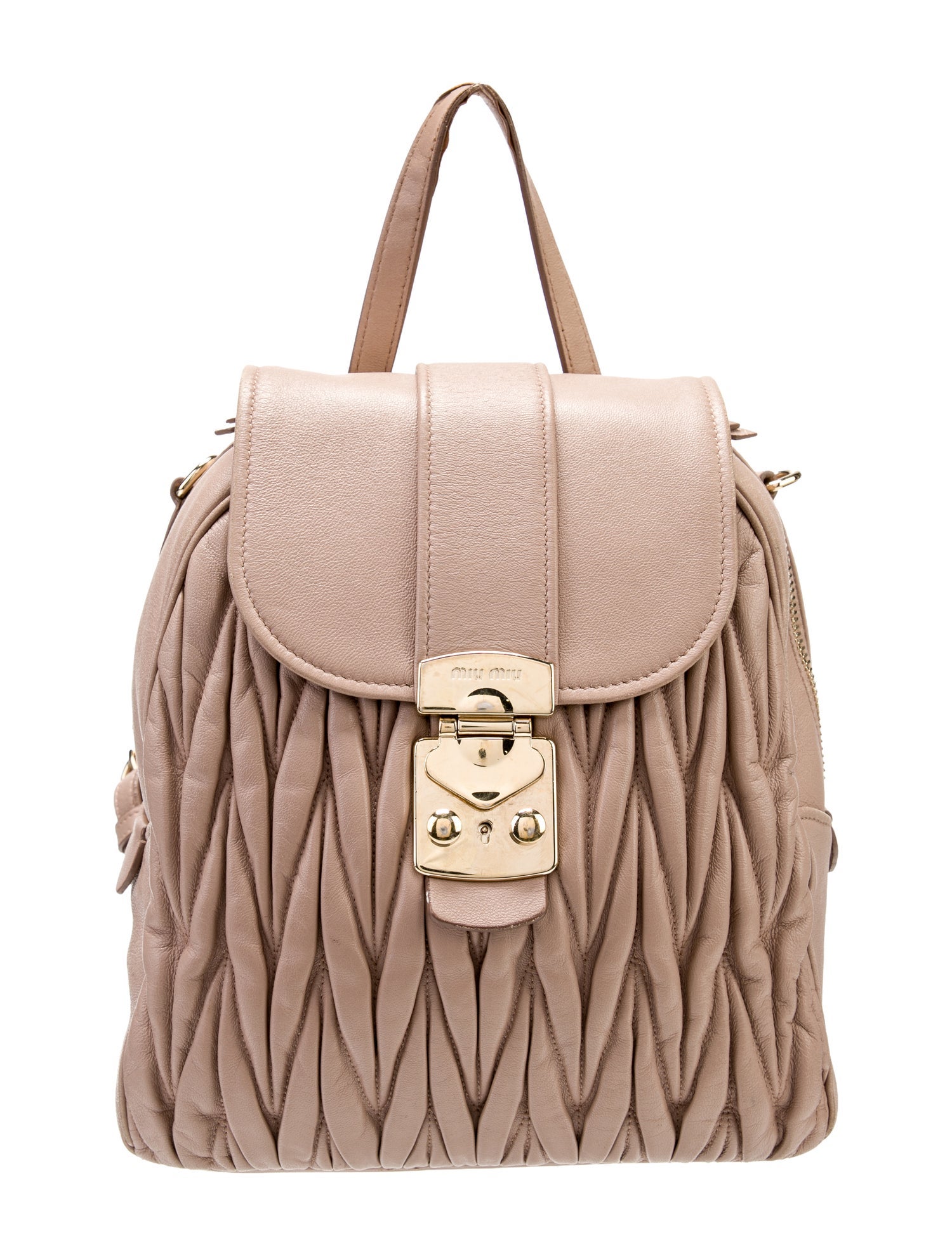 Miu Miu Leather Backpack