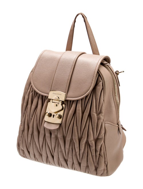Miu Miu Leather Backpack