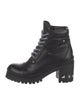 Miu Miu Leather Combat Boots
