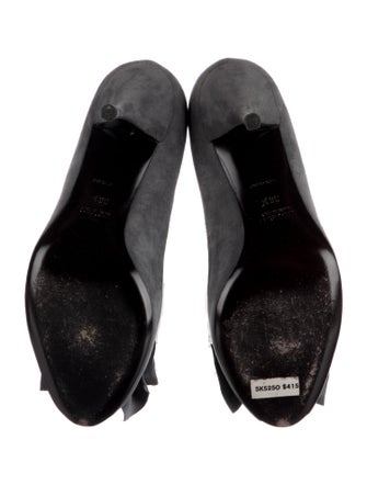 Miu Miu Suede Bow Accents Pumps
