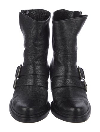 Miu Miu Leather Moto Boots