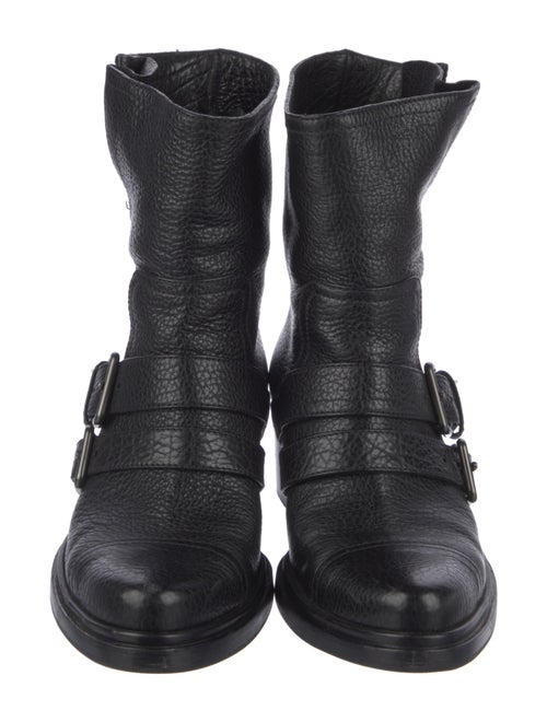 Miu Miu Leather Moto Boots