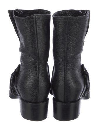 Miu Miu Leather Moto Boots